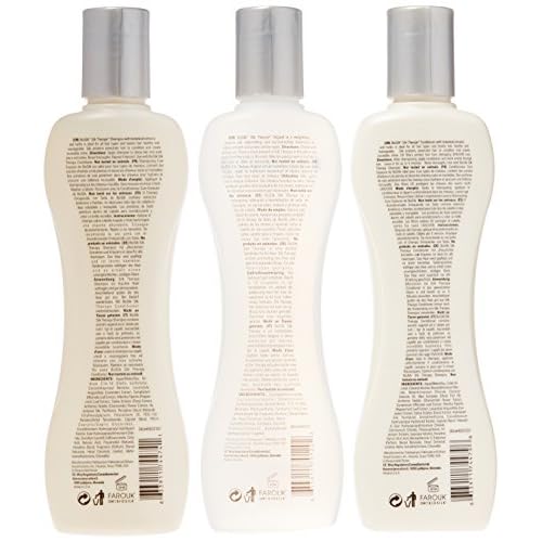 BioSilk Silk Therapy Trio Gift Set: Silk Infused Shampoo, Conditioner & Serum for All Hair Types, Restores & Maintains Hair Health, Paraben & Sulfate Free, 21 Fl Oz