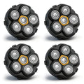 6 Blade Magnetic Replacement Shaving Heads for 6D Bald Head Shavers, Compatible with Most Magnetic Electric Razors for Men (4 Packs)