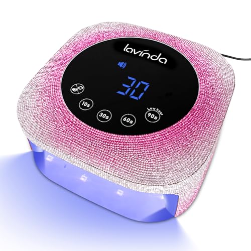 Nail Dust Collector, Powerful Vacuum Fan Vent Dust Collector Extractor Dust Suction Machine for Acrylic Nails Polishing, Nail Salon&Home, AB Diamond