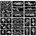 Butterfly and Floral Henna Tattoo Stencil Kit - 6 Sheets, Temporary Stencils Set for Kids, Teens, and Adults - Ideal for Temporary Tattoos, Airbrush, and Henna