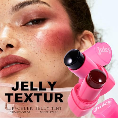 Cooling Water Jelly Tint Stick£¬Multi-Use Juicy Love Blush, 3-In-1cheek Blush & Eyeshadow & Lip Tinted Long-Lasting Moisture Stick£¬Bouncy Jelly Texture£¬Creates A Moist Watercolor Effect (#09, 0.32oz)