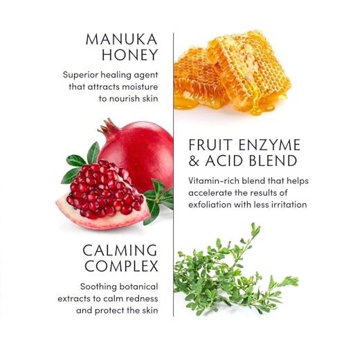 Naturopathica Manuka Honey Shower Body Exfoliator, Protect Skin Barrier & Collagen for Firmer Skin, Hydrating Exfoliating Body Scrub for Men and Women, 8.4 fl oz