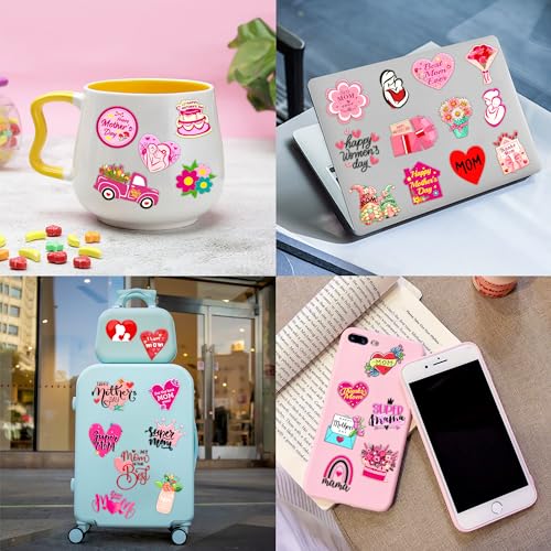 102 PCS Happy Mother¡¯s Mothers Day Temporary Tattoos Birthday Themed Party Decorations Supplies Favors Decor Cute Best Mom Ever Stickers Tattoo Gifts for Class Prizes Women Kids Boys Girls Carnival