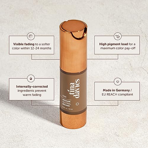 Tina Davies FADE Eyebrow Pigments, Medium Neutral Brown 15ml