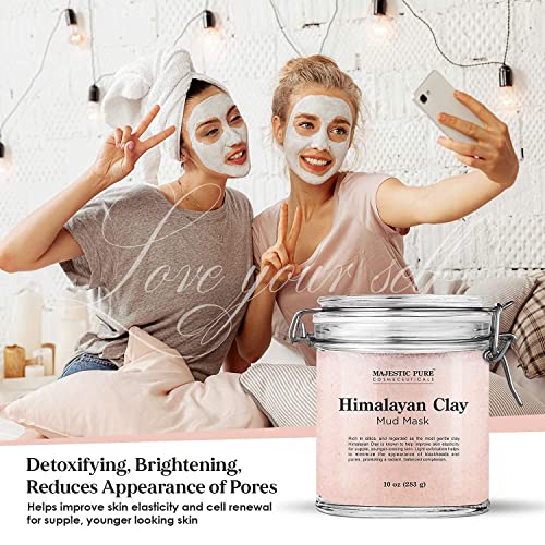 Majestic Pure Himalayan Mud Mask (10 oz) and Himalayan Scrub (10 oz) Bundle