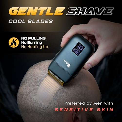 Fagaci Barber Foil Shaver for Men ? Glass Smooth Shave Zero Irritation, Professional Barber Razor 8500RPM High Torque, Foil Electric Shaver for Men 3H Battery, Mens Razor for Face, Easy Clean