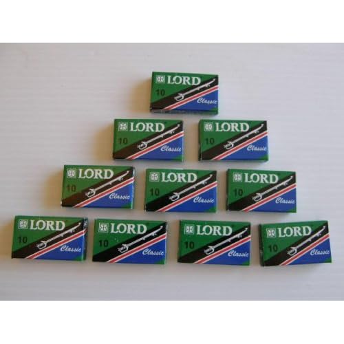 100 LORD Super Stainless CLASSIC Double Edge Safety Razor Blades