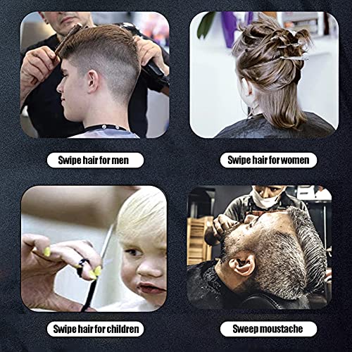 Barber Brush Neck Duster, Hair Shaving Brush Soft Nylon Broken Hair Shave Brush with Wooden Handle for Men
