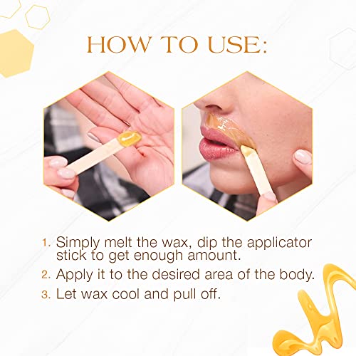 GiGi Accu Edge Wax Sticks for Hair Removal ? Small, Wax Applicator Sticks, Wooden Waxing Stick for Upper Lip & Eyebrows, 100 ct
