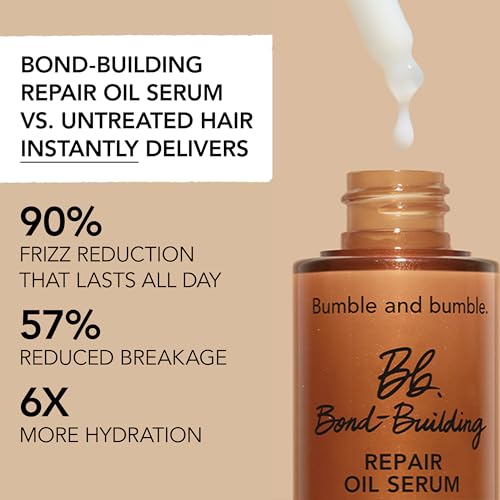 Bumble and bumble. Bond-Building Hair Repair Oil Serum Treatment | For Damaged Hair | Anti Frizz | Color Safe | Curly, Wavy, Straight, 1.62 Fl Oz