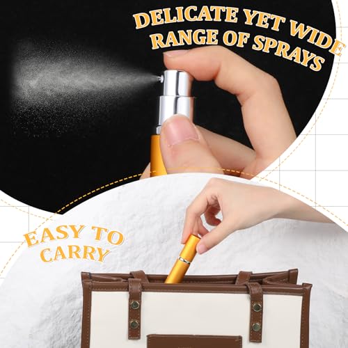SHENLIU 56 Pcs Perfume Travel Refillable Atomizers Bulk Mini Atomizer Sprayer Perfume Bottle Portable with 56 Pieces Refill Pump Dispenser Pump Transfer Tool for Outgoing (7 Colors, 5 ml)