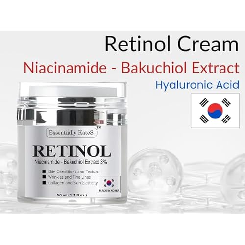 Essentially KateS Retinol Cream for Face and Eye, The Gentle Revolution | K-Beauty Anti-Aging Moisturizer with Hyaluronic Acid and Vitamin E | Gentle, Hydrating, Firming, 50 ml (1.7 fl oz)
