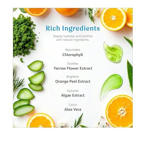Raya Chlorophyll Masque (607) | Tightening Facial Treatment Mask for All Skin | Reduces Fine Lines and Wrinkles | Skin Tightening Mask for Face Skin Care | Face Masks Skincare