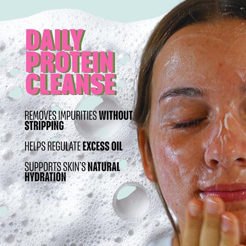 SurFACE Face Wash with Kale, Carrot and Lemon Proteins, Green Tea, Chamomile, Aloe and Cucumber ? Gentle Daily Antioxidant Cleanser for Hydrated, Balanced Skin ? Kale Yeah! - 6 oz