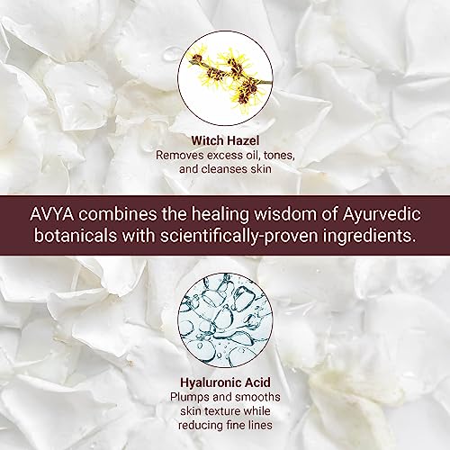 AVYA Pore Minimizing Toner (4 fl oz) - Infused with Hyaluronic Acid, Witch Hazel for Toning and Cleansing, Licorice Root for Soothing and Redness Reduction