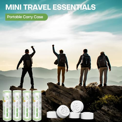 Compressed Towel Tablets 200 Count, Thicken Disposable Face Towel with 2 Carry Cases, Biodegradable & Compact, Cotton Clean Face Towels for Outdoor Camping Hiking Travel Gym BBQ Home