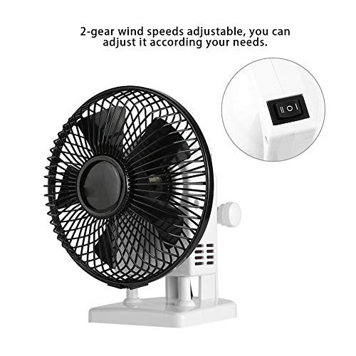 Mini Electric Fan, Table Desk Fan Big Wind Manicure Fan Nail Dryer Manicure Tool, 2 Speeds Adjustable Air Nail Dryer Blower Fan for Home Salon