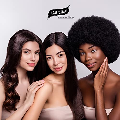 Graftobian HD Glamour Cr?me Foundation Palette (Warm #3) - High Definition 5 Color Makeup Palette, Cream Based Foundation Concealer and Contour Palette, Full Coverage - Medium/Dark Warm Skin Shades