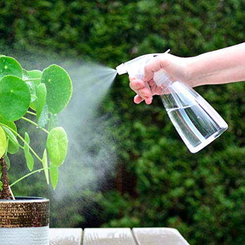 Youngever 6 Pack Empty Plastic Spray Bottles, Spray Bottles for Hair and Cleaning Solutions (12 Ounce)
