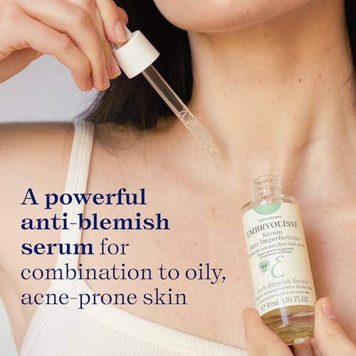 Embryolisse Anti-Blemish Face Serum - Anti Pimples & Black Heads Treatment for Oily to Combination Skin, 1.01 Fl Oz
