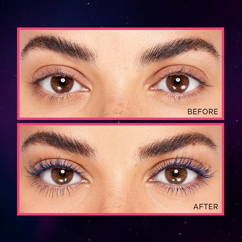 L'Oreal Paris Telescopic Lift Mascara, Lengthening and Volumizing Eye Makeup, Lash Lift with Up to 36HR Wear, Washable, Stellar Blue, 0.33 Fl Oz
