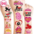 102 PCS Happy Mother¡¯s Mothers Day Temporary Tattoos Birthday Themed Party Decorations Supplies Favors Decor Cute Best Mom Ever Stickers Tattoo Gifts for Class Prizes Women Kids Boys Girls Carnival