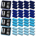 Coume 48 Set Men Gift Bulk Nail Care Kit Stainless Steel 8 in 1 Manicure and Pedicure Set with Travel Case Stocking Stuffers Baby Shower Prizes for Employee Teacher Staff Coworkers(Blue Series)