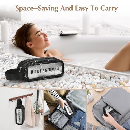 Electric Bikini Trimmer for Women - 5 in 1 Rechargeable Electric Razors for Women, IPX7 Waterproof Pubic Hair Trimmer, Painless Womens Body Shaver, Facial Razor & Nose Hair Shaver, White