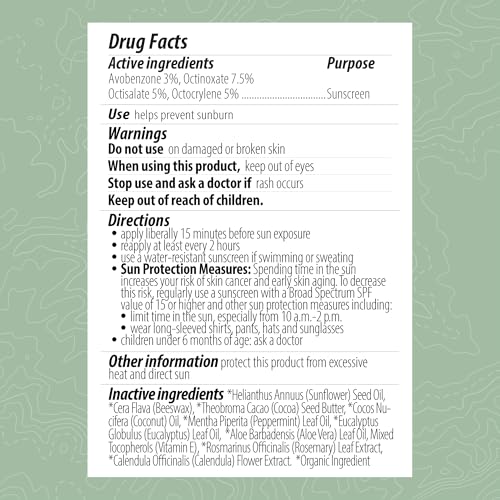 Hiker¡¯s Gold SPF 15 Sunscreen Lip Balm, Eucalyptus Mint, 3-Pack