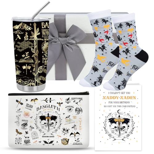 4 Pcs Dragon Gifts Set for Women, Inspirational Dragon Birthday Gift Set, Cool Dragons Gifts for Her Girl Daughter Sister Best Friends Dragon Lovers