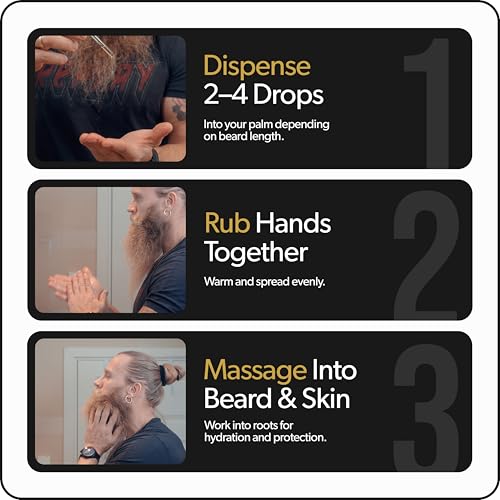 The Beard Struggle Tonic + Elixir Beard Oil Bundle - Gold Collection - Grooming Beard Oil - Softens, Moisturizers, and Strengthens Beard Growth - Pack of 2, Valhalla's Gates