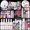 Saviland Acrylic Nail Kit for Beginners: Keratin Acrylic Powder Castor Oil Vitamin E Gel Nail Polish Primer 180W Nail Lamp Nail Drill Full Tools Everything Home Starters