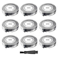 SH30 Replacement Heads Compatible with Philips Norelco 3000 Replacement Blades,Compatible with Norelco Series 3000 Replacement Heads,for 3000,2000, 1000 and S1560,3900,3600,2400 Etc Model 9-Pack