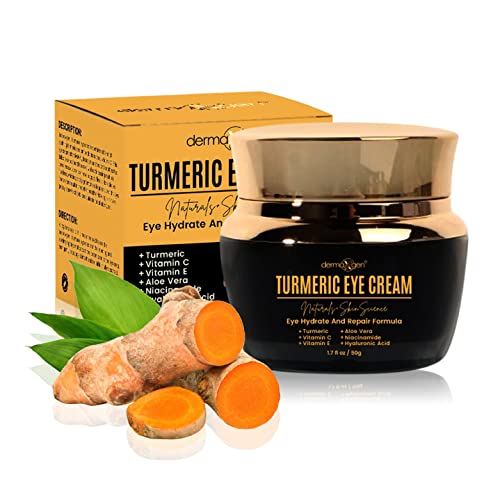 Advanced Eye Cream with Turmeric & Vitamin C ? Hydrating Formula for Dark Circles, Puffiness & Eye Bags ? Visibly Smooths Fine Lines for a Refreshed Look ? 8ml