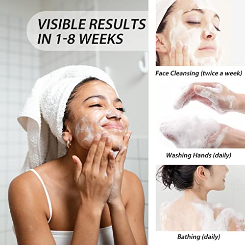 Bee & Flower Shanghai Yaozao Sulfur Soap for Acne Treatment 10% Sulfur Soap Cleansing Bar for Face and Body, All Natural Facial Cleanser for Acne, Oily Skin, 3.5oz