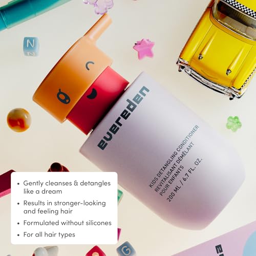 Evereden Kids Healthy Habit TRIO : Clean & Vegan Skin & Hair Care for Kids Bundle | Skin Care Cloud Face Wash + SPF 20 Mineral Face Cream + Shampoo - Detangling | Clean Ingredients