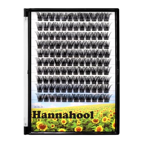 Handmade D Curl 10-20mm to Choose 120Pcs Natural long Individual Thick Base Cluster Eyelashes Dramatic Look DIY Volume Eye Lashes Extensions (12mm)