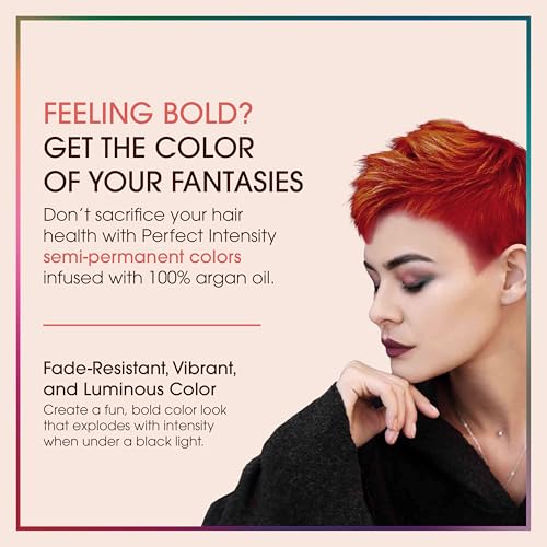 Argan Oil Perfect Intensity Semi-Permanent Color Cream - Scarlet Red by One n Only for Unisex - 3 oz Hair Color