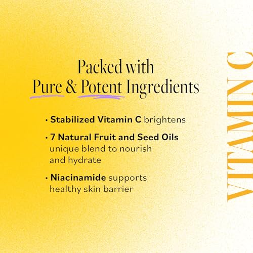 Derma E Vitamin C Foaming Oil Cleanser, 6 Fl Oz, 2-in-1 Oil-to-Foam Face Wash, Makeup Remover, Stabilized Vitamin C & Niacinamide to Help Brighten, Nourish & Strengthen Skin Barrier, Gentle Skin Care