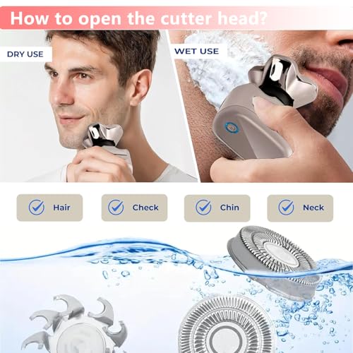 Shaver Replacement Blades compatible with Skull Shaver,for Pitbull Gold PRO Shaver Replacement Blade,for Pitbull Platinum Pro Shaver[8 Pack]