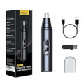 Nose Hair Trimmer for Men,USB Rechargeable Eyebrow & Facial Hair Trimmer,Dual Edge Waterproof Blades for Easy Clean