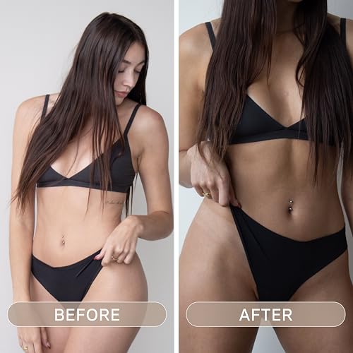 Dark Express Self Tanning Mousse by SunnaTan - Self Tanner Mousse with Natural Ingredients - Lightweight Formula - Vegan & Paraben Free - Made in Canada (210ml)