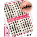 Manga Lash Clusters Kit Anime Short Eyelash Extensions Kit Left & Right Lash Extensions Doll Eyelashes Spiky Eyelash Clusters C Curly Wispy Individual Lashes Fairy Cluster Lashes by ALICROWN