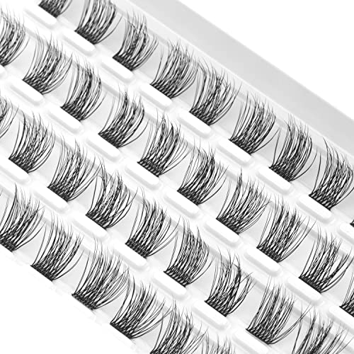 Lash Clusters, DIY Eyelash Extension, Reusable Volume Individual Lashes, Wispy Fluffy Artificial Natural Look for Cluster Lashes, C Curl Lashes Pack (Volume-14mm)