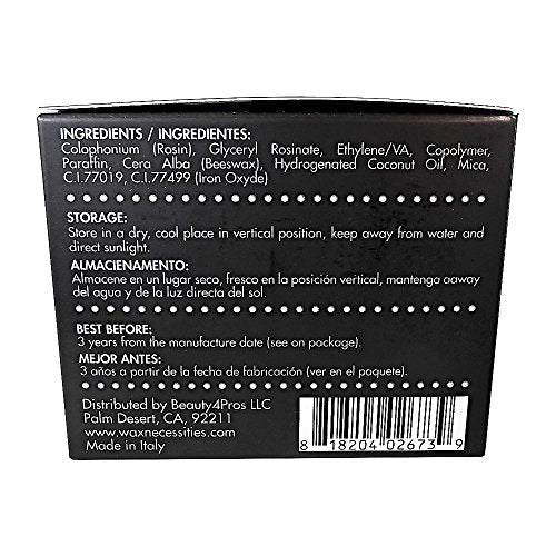 Waxness Barbero Steel Hard Wax Beads, Microwavable Wax Kit 8.45 oz (240 g) ? Stripless Hard Wax for Men¡¯s Grooming, Effective on Coarse Hair, Smooth Application, Professional Use ? Made in Italy