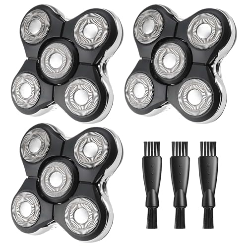 Remington Head Shaver Replacement Blade Compatible with Remington Balder Pro, 3PCS Balder Pro Replacement Head, 3 Cleaning Brush