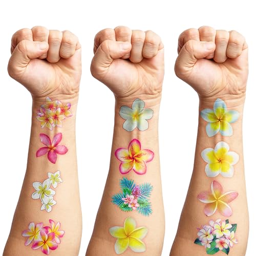 96 PCS Plumeria Flower Pre-Cut Themed Birthday Supplies D?cor Cute Luau Gifts For Game Boys Girls Classroom School Prizes Reward