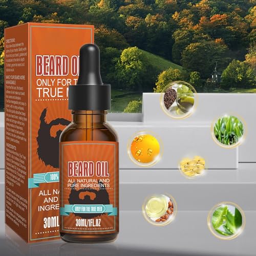 Beard Oil, Hydrating & Softening Beard Care, Beard Growth & Conditioning Oil for Men, Beard Conditioning and Moisturizing for a Healthy Beard, 30Ml(1 fl.oz