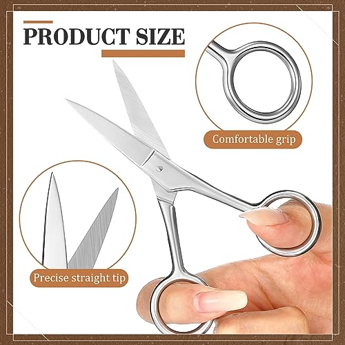 Zubebe 20 Sets Beard Brush and Comb Set for Men, Boar Bristle Brush, Wood Mustache Comb and Beard Trimming Scissors with Travel Pouch, Beard and Mustache Grooming Kit for Beard Care Valentine GIft