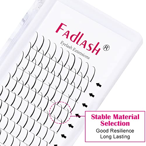 Lash Extension Spikes 15-20mm Mix D Curl Premade Lash Spikes Individual Lashes Super Mink Wipsy Volume Lash Extensions Spikes Eyelash Extension Supplies£¨D Curl,15-20mm)